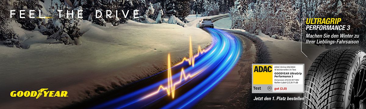 Goodyear UltraGrip Performance 3 – Jetzt den 1. Platz bestellen